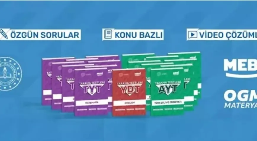 MEBİ YKS Tarama Testi kitapları yayımlandı