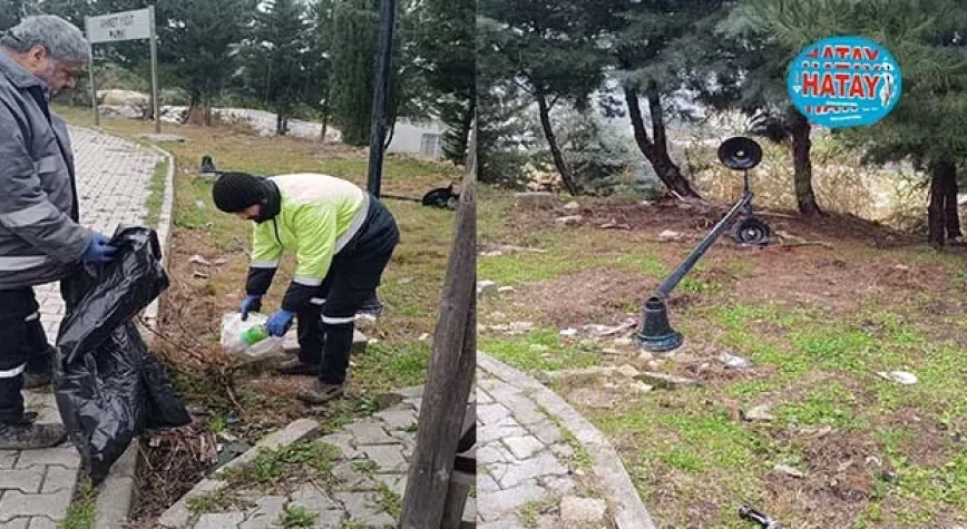 MEMLEKET DÜŞMANLARI YİNE PARKLARA SALDIRDI