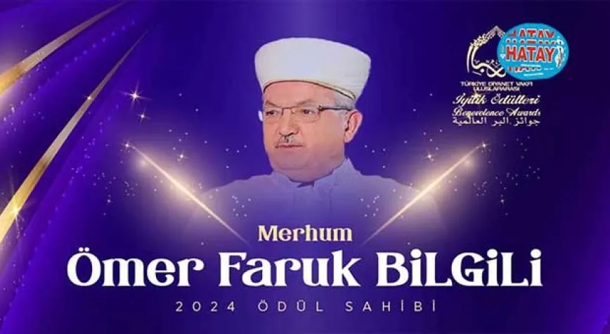 Merhum Müftü Bilgili’ye Vefa Ödülü