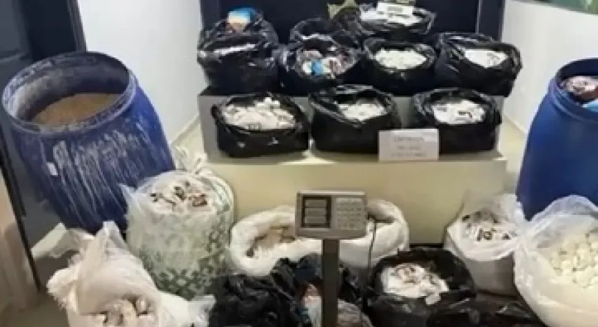 Mersin'de 3 milyon 542 bin uyuşturucu hap ele geçirildi