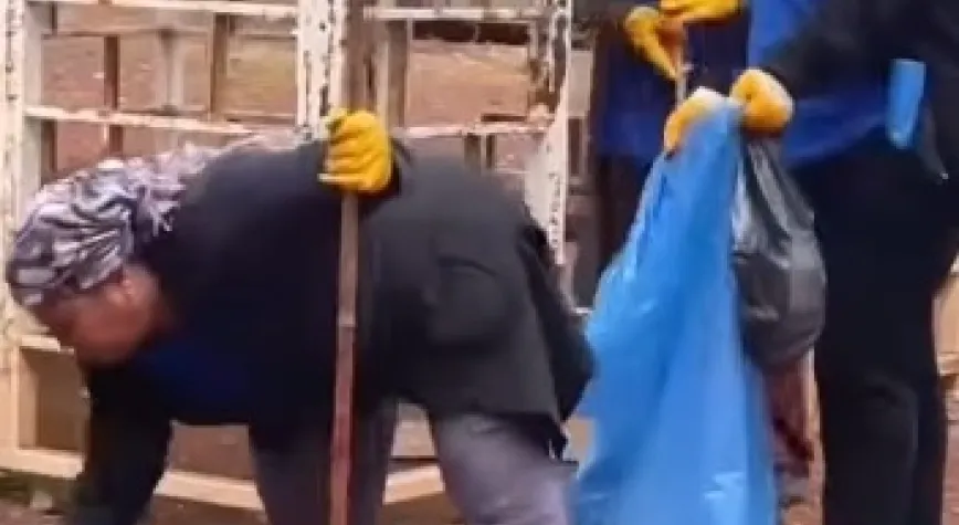 MESİRE ALANINDA TEMİZLİK ÇALIŞMASI