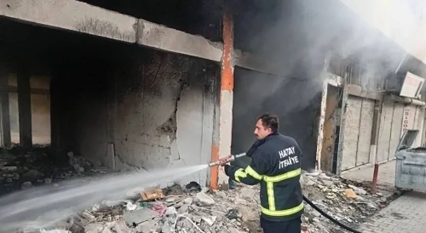METRUK BİNADA ÇIKAN YANGIN SÖNDÜRÜLDÜ