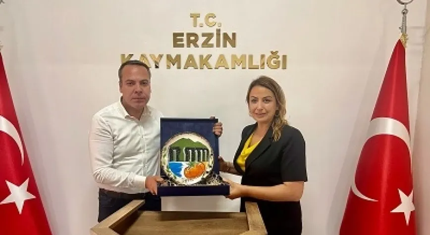 MİLLETVEKİLİ YILDIRIM KARA'DAN KAYMAKAM ÖZAYDIN'A ZİYARET