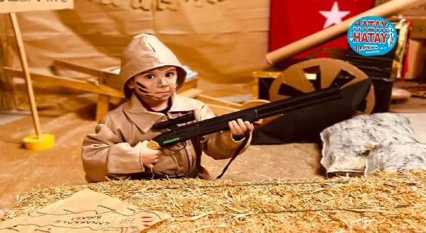 MİNİKLER ÇANAKKALE RUHUNU YAŞADI