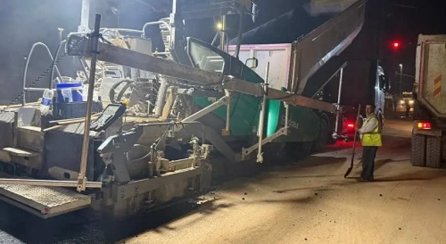Muammer Aksoy Caddesi’nde Asfalt Çalışmaları Sürüyor