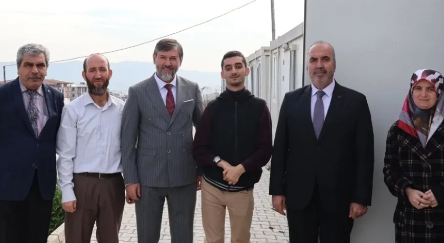 Müftü Topçu, Engelli Personeli Konteynerlerinde Ziyaret Etti