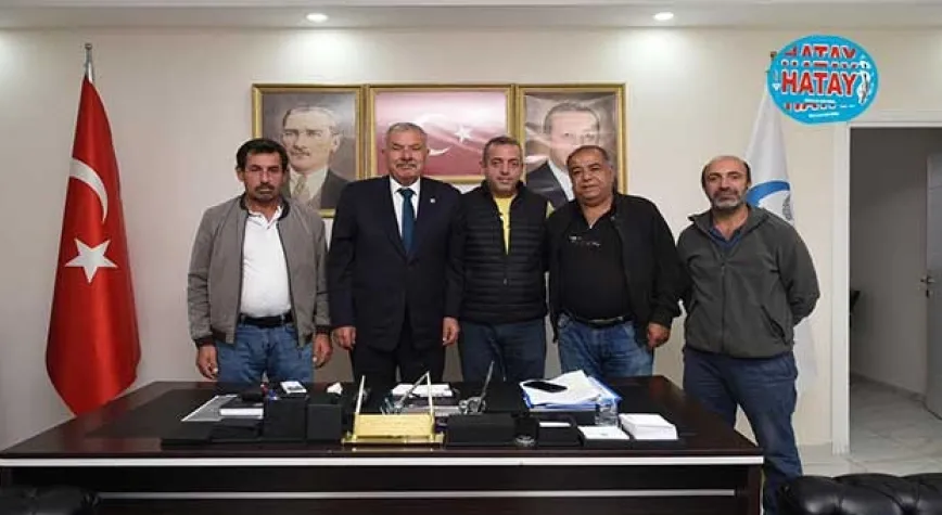 MUHTARLARDAN BAŞKAN YILMAZ’A ZİYARET
