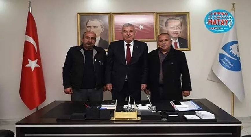 MUHTARLARDAN BAŞKANA ZİYARET