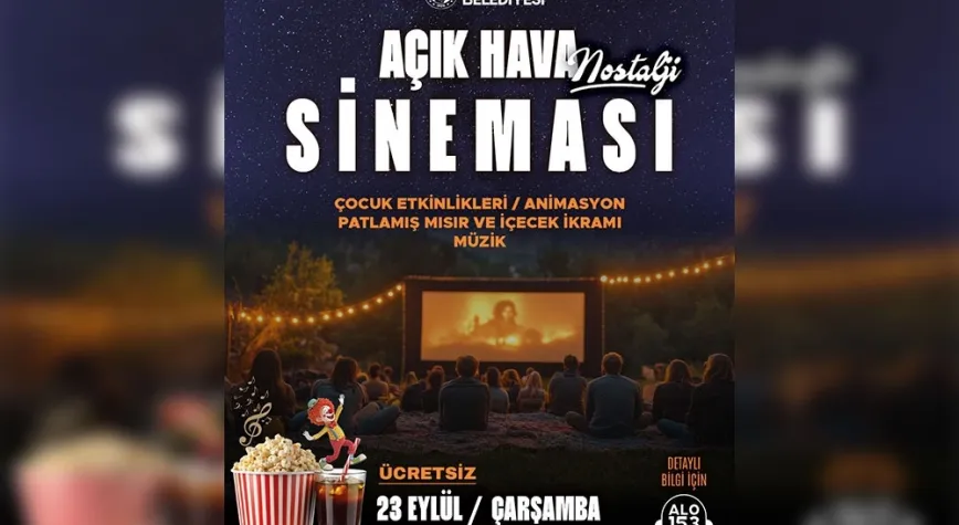 Nostalji Açık Hava Sinemasının Yeni Durağı Arsuz