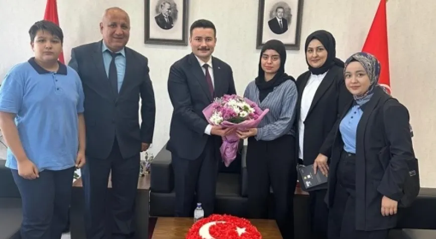 Öğrencilerden Kaymakam Acar’a Ziyaret