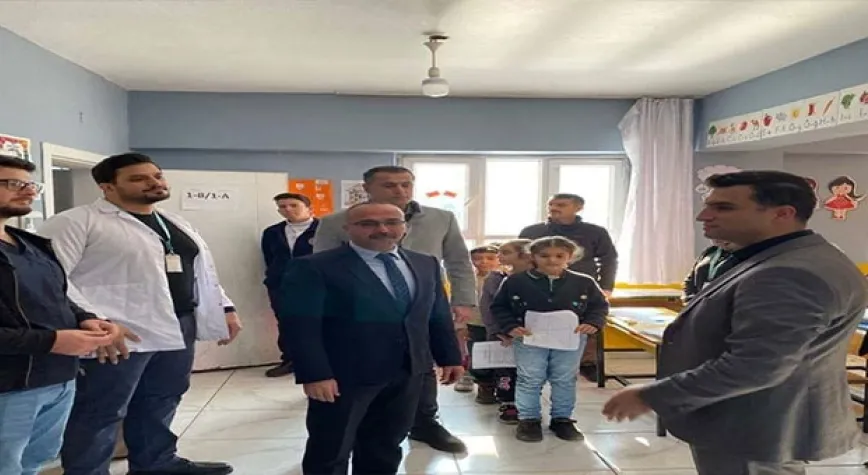 OKULLARDA SAĞLIK TARAMASI GERÇEKLEŞTİRİLDİ