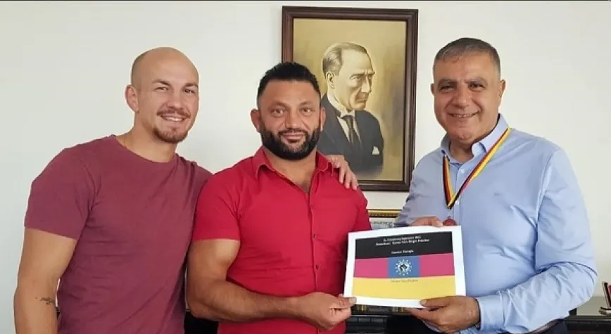 OLİMPİYAT ŞAMPİYONUNDAN GÜZELMANSUR’A ZİYARET