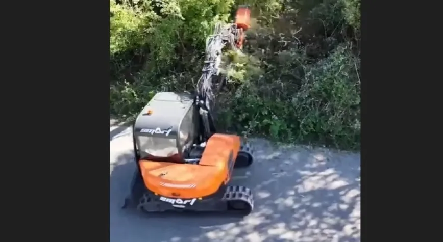 Ot Temizliği Yeni Araçla Yapılıyor