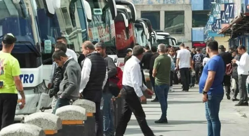 OTOBÜS BİLETLERİ TÜKENDİ