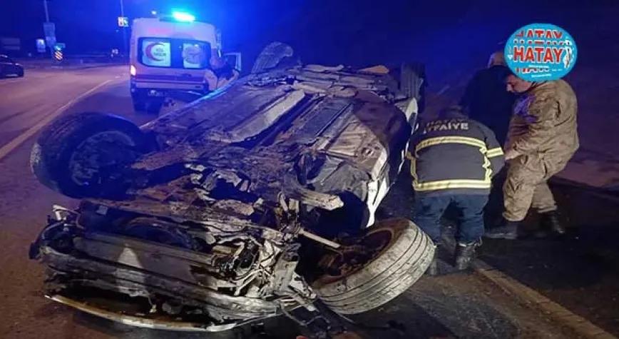 OTOMOBİL TAKLA ATTI!