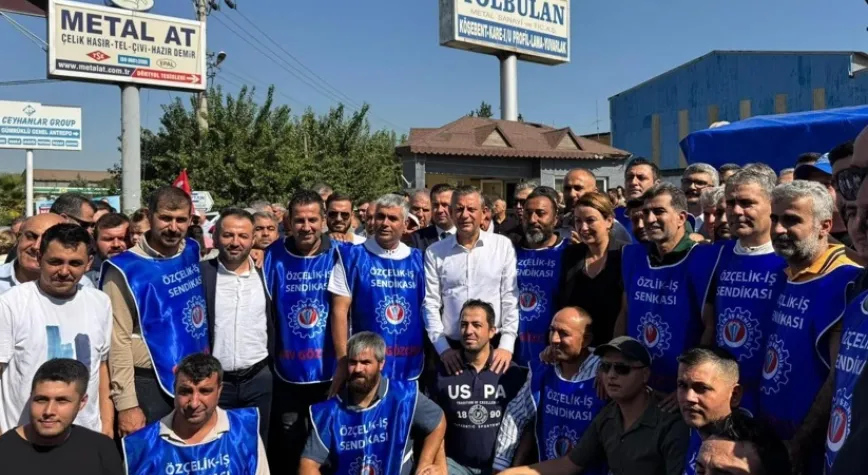  ÖZGÜR ÖZEL YOLBULAN İŞÇİLERİNİ ZİYARET ETTİ