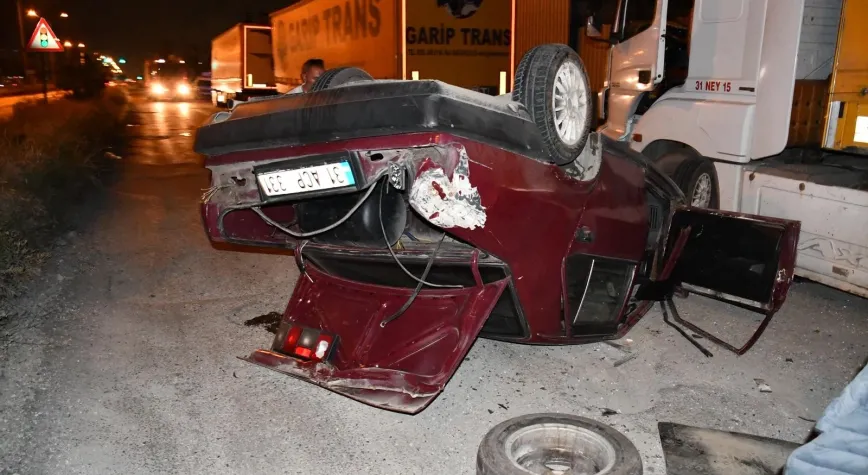 Payas’ta Takla Atan Otomobilde 3 Kişi Yaralandı