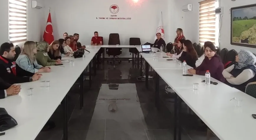 Personel bilgilendirme toplantısına katıldı