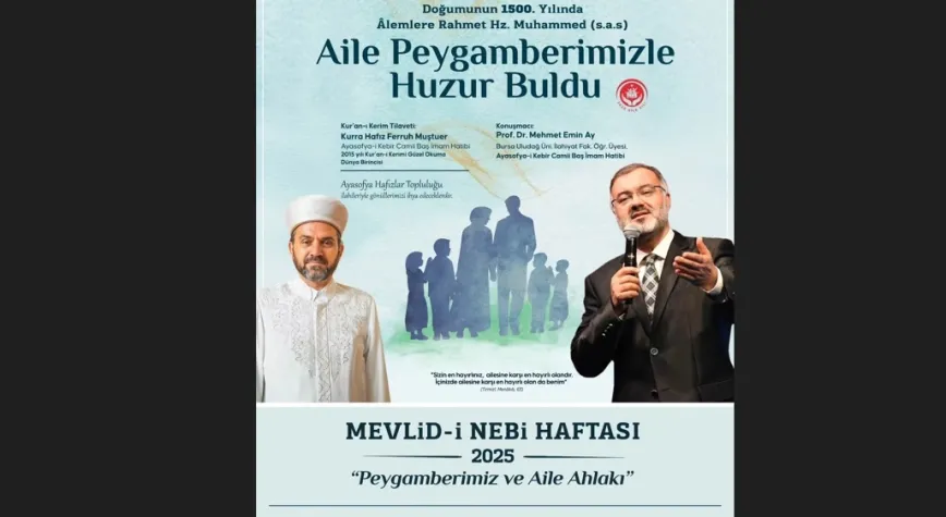 Peygamberimiz ve Aile Ahlakı Programı Hatay’da Gerçekleştirilecek