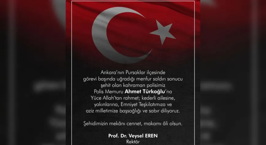 Pursaklar’da Şehit Olan Polis Ahmet Türkoğlu’na Taziye