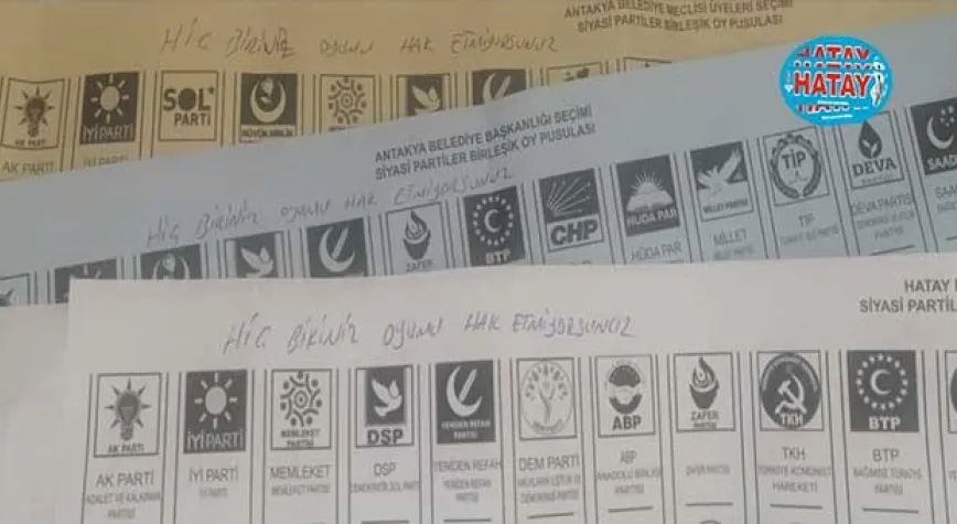 PUSULUYA HİÇ BİRİNİZ OYUMU HAK ETMİYORSUNUZ DİYE YAZDI!