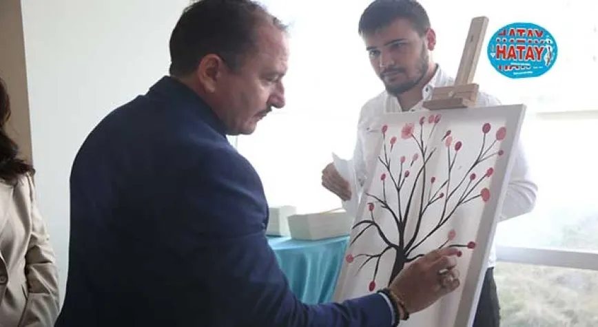 REKTÖR DEPCİ RESİM SERGİSİ AÇILIŞINA KATILDI
