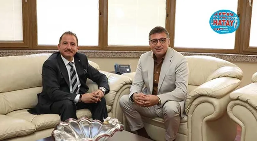 REKTÖR DEPCİ’DEN BAŞKAN DÖNMEZ’E HAYIRLI OLSUN ZİYARETİ