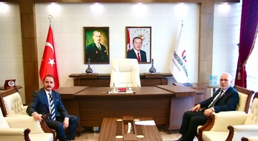  REKTÖR DEPCİ’YE MAKAMINDA ZİYARET 