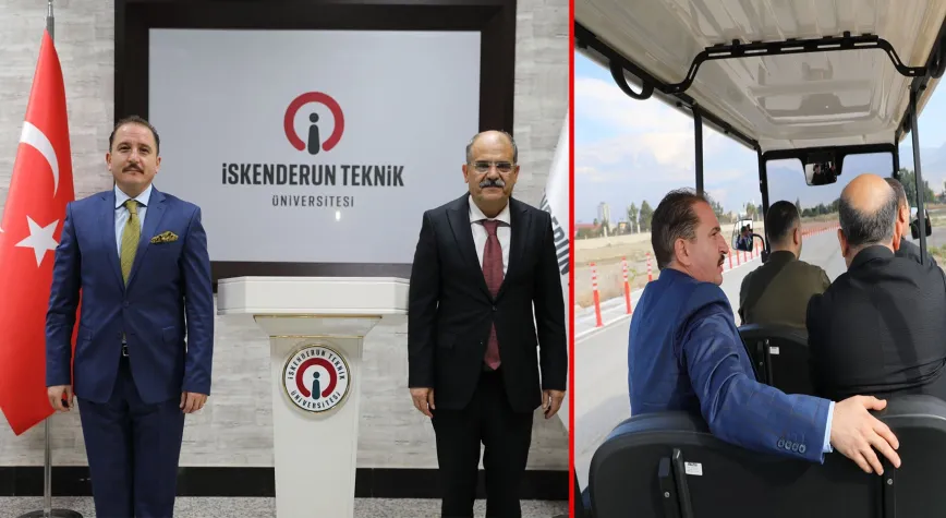 Rektör Depci’ye rektör Kaya’dan veda ziyareti