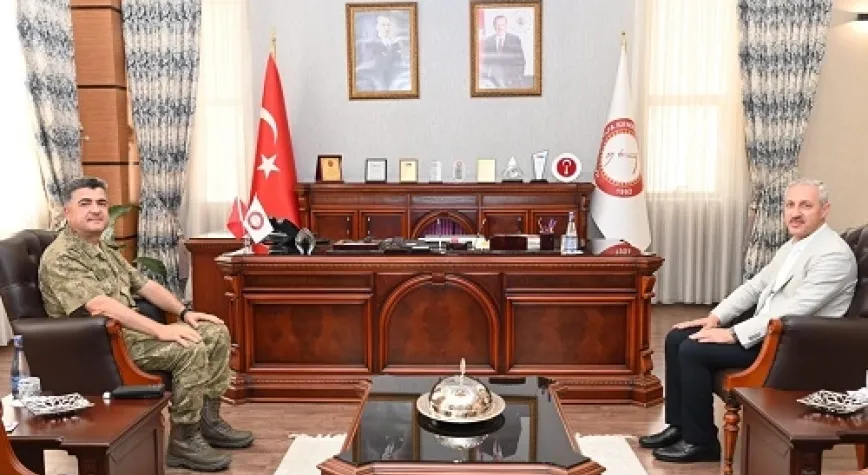 Rektör Eren Tuğgeneral Arıkök’ü Ağırladı