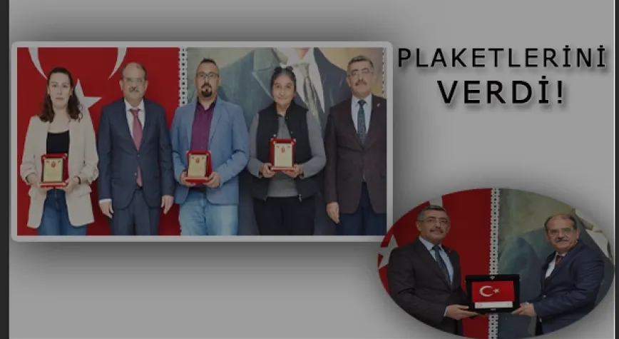 REKTÖR KAYA’YA PLAKET!