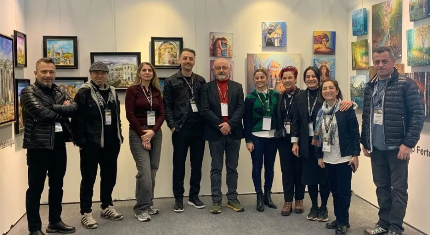 Ressam Bahçeci ARTANKARA 11. Uluslararası Çağdaş Sanat Fuarında