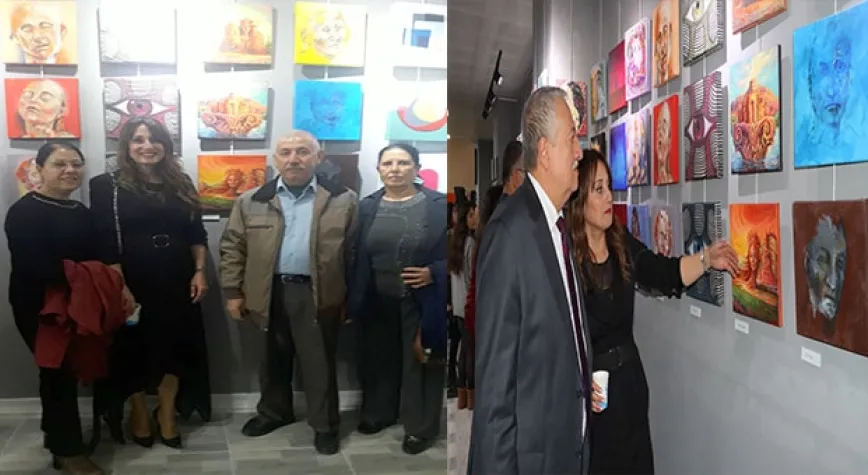 Ressam Bahçeci’nin Eserleri İlgi Odağı Oldu