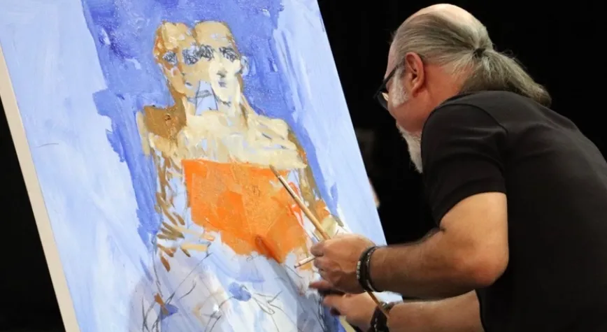Ressam Özgür Eryılmaz’dan Etkileyici Workshop Çalışması
