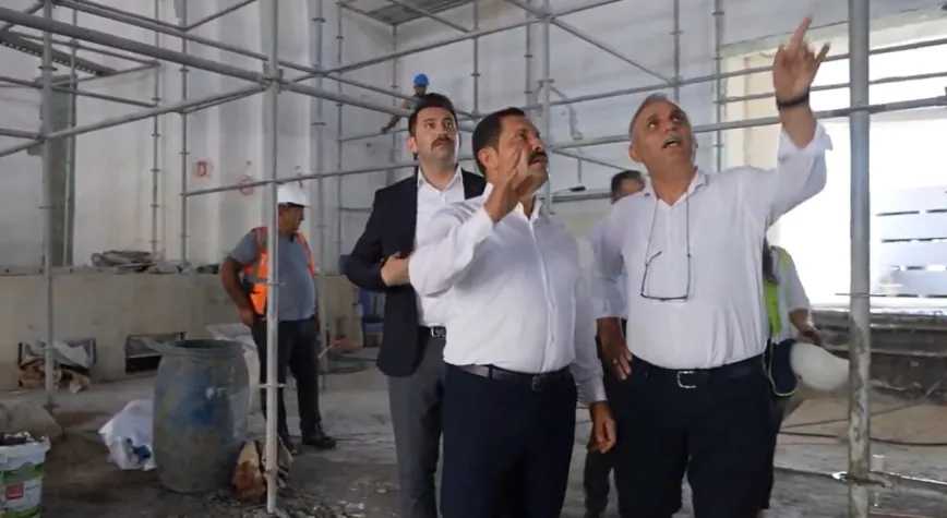 Restorasyonu yapılan Meclis binasında inceleme