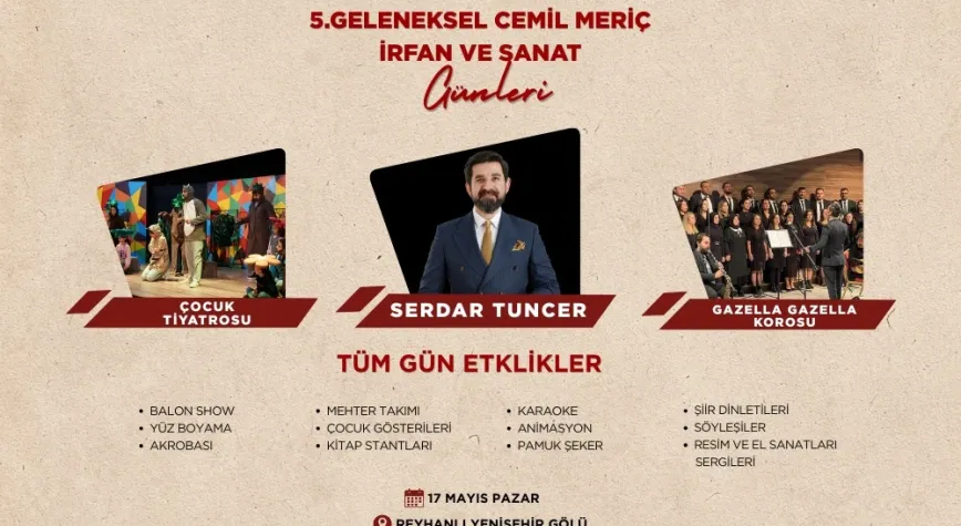 Reyhanlı’da 5. Cemil Meriç İrfan ve Sanat Günleri Başlıyor