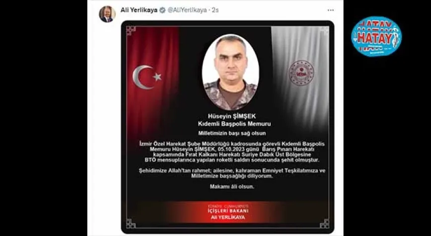 ROKETLİ SALDIRI: 1 ŞEHİT