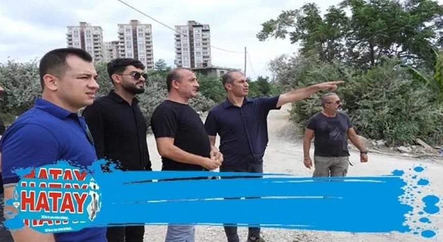 Samandağ'da bozuk yol asfaltlandı