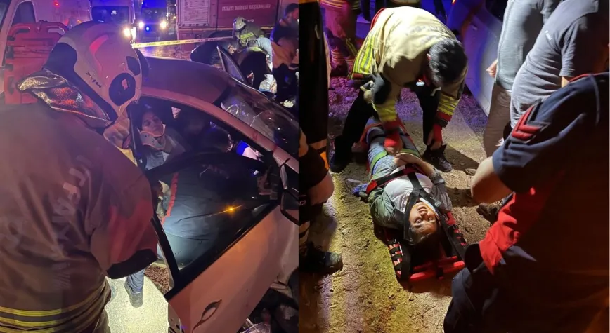Samandağ’da İki Otomobil Çarpıştı: 6 Yaralı