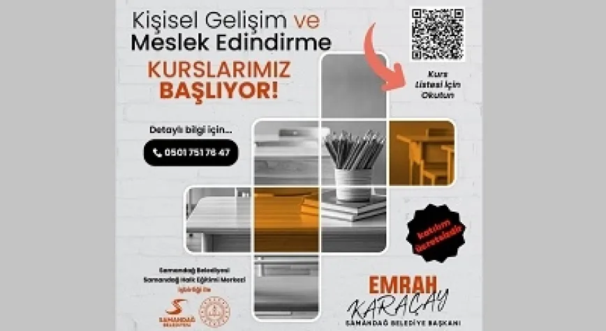 SAMANDAĞ'DA ÜCRETSİZ KURS KAYITLARI BAŞLADI