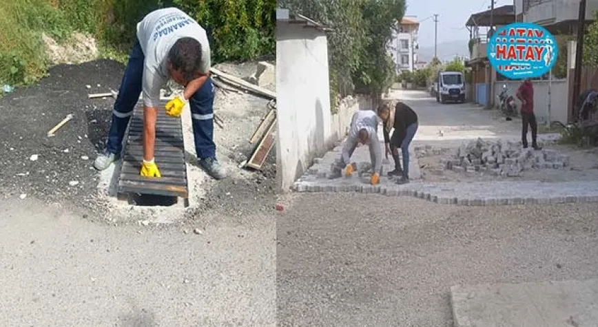 SAMANDAĞ’DA YOL BAKIM ÇALIŞMALARI