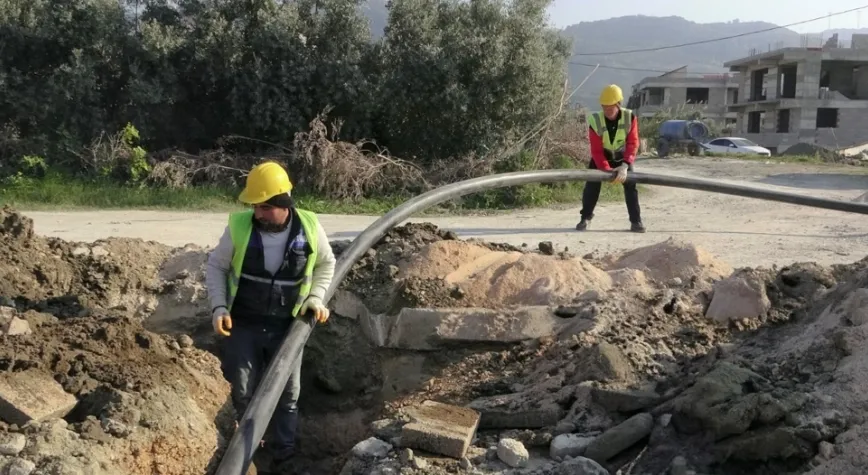 SAMANDAĞ’DAKİ DEV İÇME SUYU İNŞAATI TÜM HIZIYLA DEVAM EDİYOR