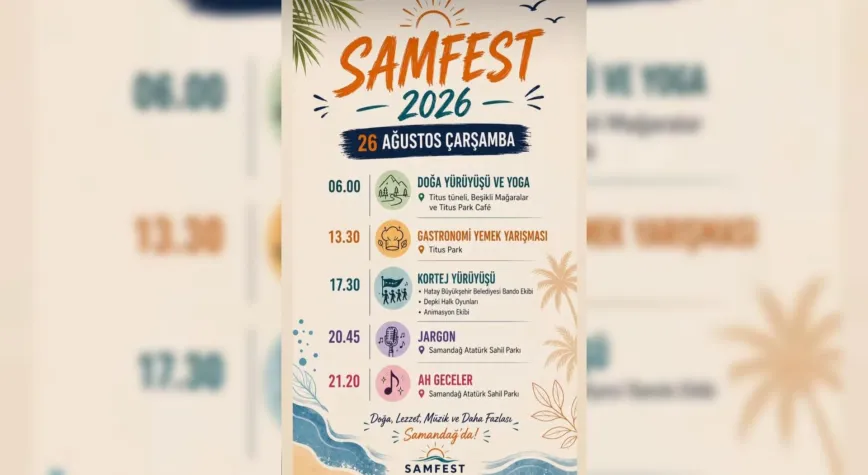 Samfest 2026 Samandağ’da Başlıyor