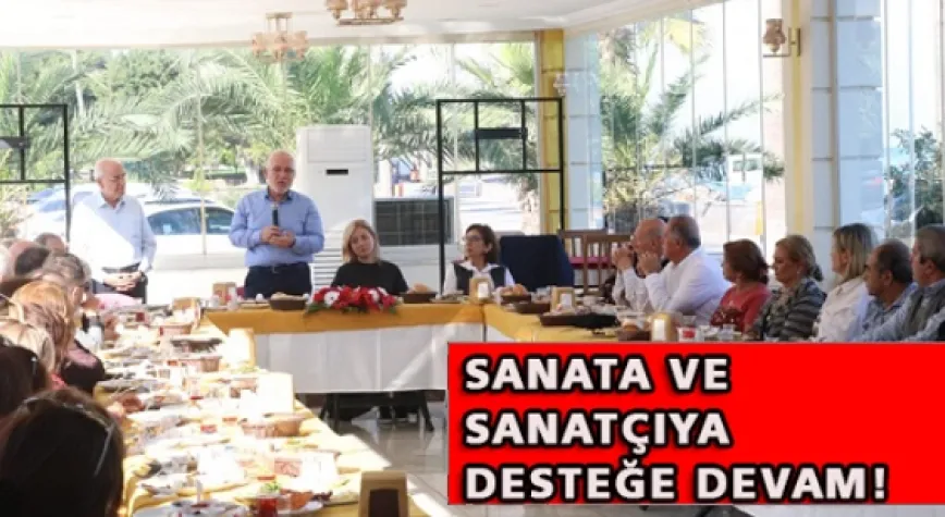 SANATÇILARLA BİR ARAYA GELDİ