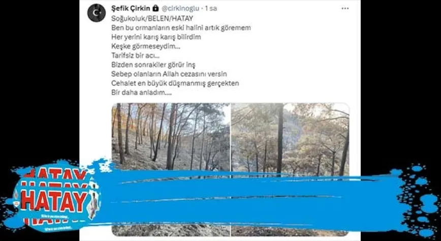 Sebep olanların Allah Cezasını versin!