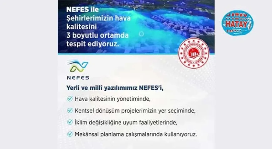 Şehirlerin hava kalitesi, NEFES ile tespit ediliyor