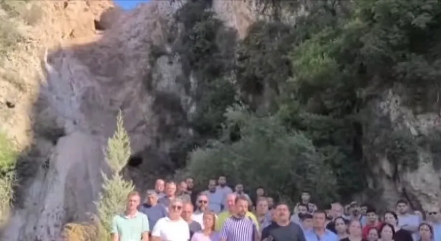 Şelaleye zarar veren firmanın faaliyeti durduruldu