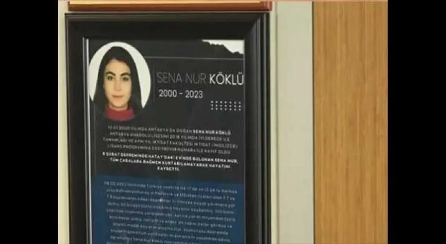SENA NUR KÖKLÜ’NÜN ADI ÖLÜMSÜZLEŞTİ