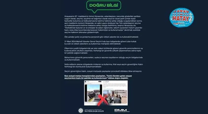Seyyar seçmen iddiası yalanlandı