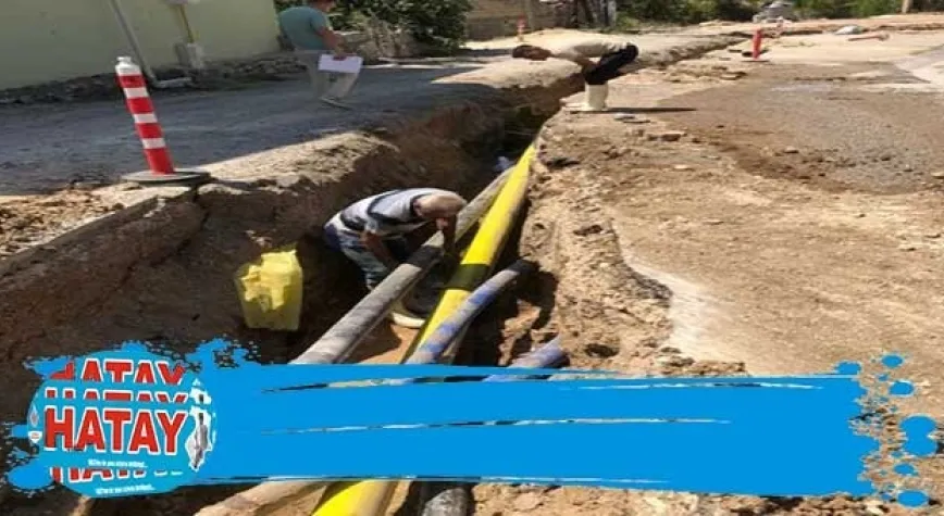 SU  İLETİM HATLARI ONARILIYOR